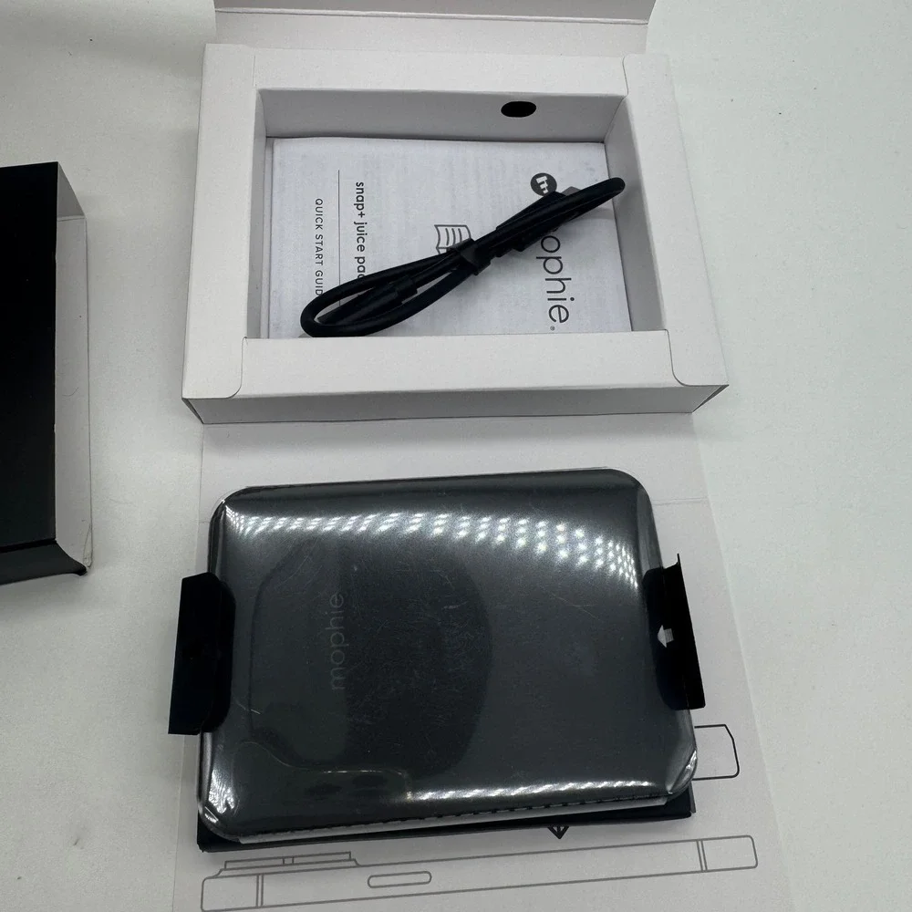 Mophie snap+ juice pack mini Black Magnetic Wireless Charger 5000mAh SNP-JP-5K